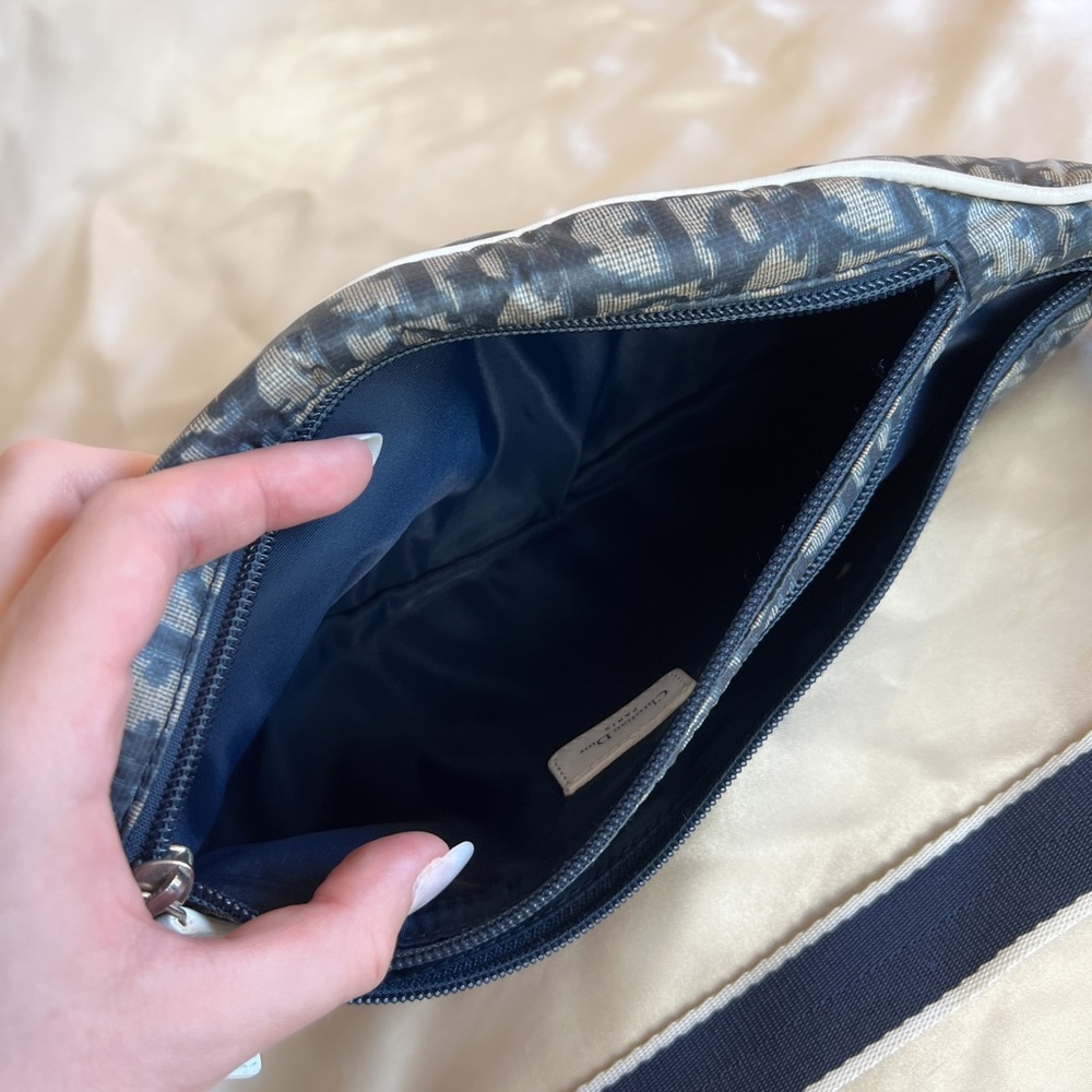 RARE Dior Trotter Bum Body Bag in Navy Blue - Picture 9 of 11